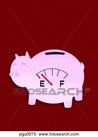 empty piggy bank