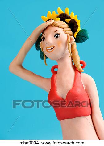 A sculpture of a young woman looking into the distance View Large Illustration Stock Illustration - A sculpture of a young woman looking into the distance. Fotosearch