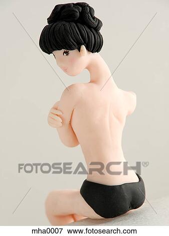 A sculpture of a young woman View Large Illustration Stock Illustration - A sculpture of a young woman. Fotosearch