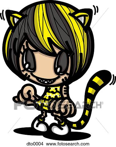 A tiger character View Large Illustration Stock Illustration - A tiger character. Fotosearch