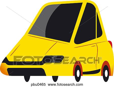 A yellow car View Large Illustration Stock Illustration - A yellow car. Fotosearch