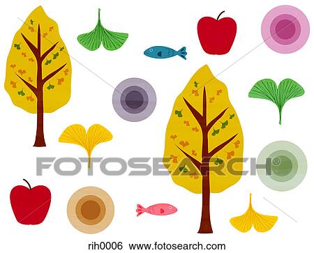 Stock Illustration - An Autumn collage. Fotosearch