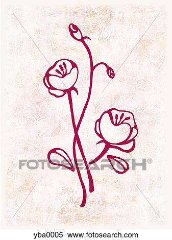 Stock Illustration - An illustration of a flower. Fotosearch