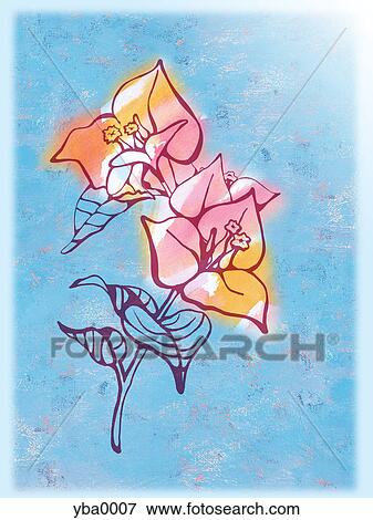 Stock Illustration - An illustration of a flower. Fotosearch