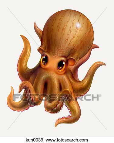 An Octopus View Large Illustration Stock Illustration - An Octopus. Fotosearch