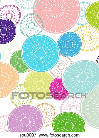 Stock Illustration - Illustration of a colorful patterned background. Fotosearch