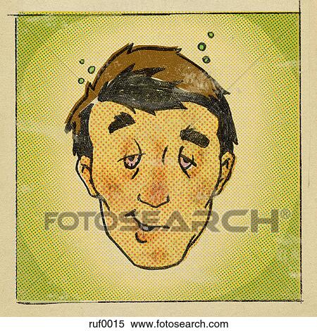 Illustration of a sickly man View Large Illustration Stock Illustration - Illustration of a sickly man. Fotosearch