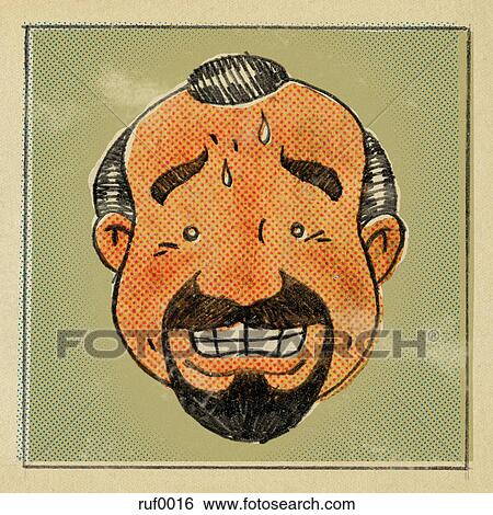 Stock Illustration - Illustration of a worried looking man. Fotosearch