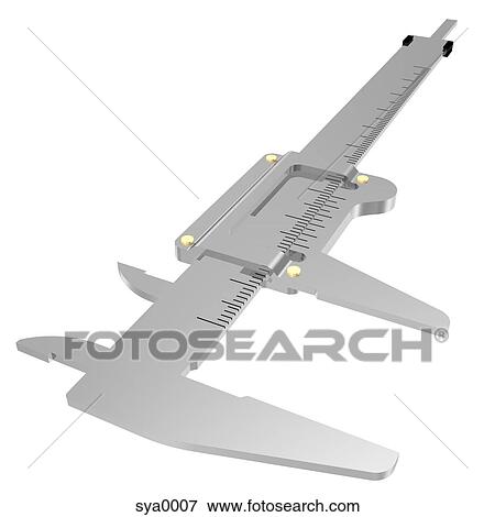 A 3D style image of measuring calipers View Large Illustration Stock Illustration - A 3D style image of measuring calipers. Fotosearch