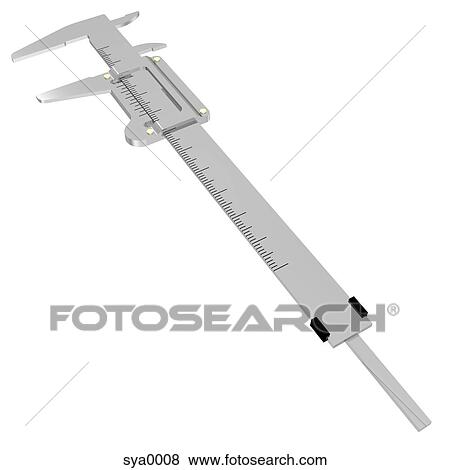 A 3D style image of measuring calipers View Large Illustration Stock Illustration - A 3D style image of measuring calipers. Fotosearch