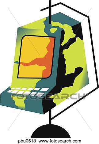 Illustration of a camouflaged computer View Large Illustration Stock Illustration - Illustration of a camouflaged computer. Fotosearch