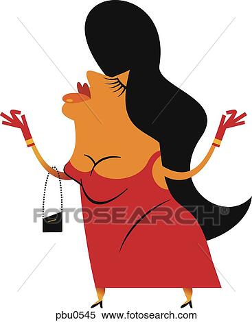 Illustration of a woman in a red ball gown View Large Illustration Stock Illustration - Illustration of a woman in a red ball gown. Fotosearch