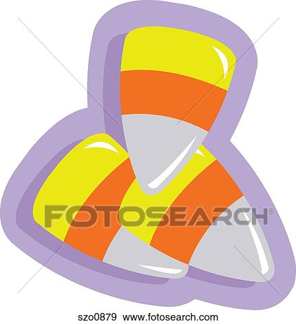 Stock Illustration - Illustration of candy corn. Fotosearch