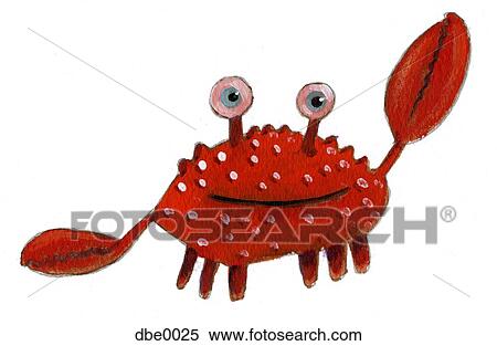 A カニ イラスト Dbe0025 Fotosearch