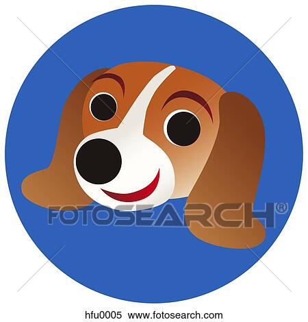 A Beagle on a blue circular background View Large Illustration Stock Illustration - A Beagle on a blue circular background. Fotosearch