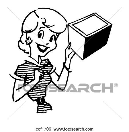 A black and white version of a vintage style portrait of a woman View Large Illustration Stock Illustration - A black and white version of a vintage style portrait of a woman. Fotosearch