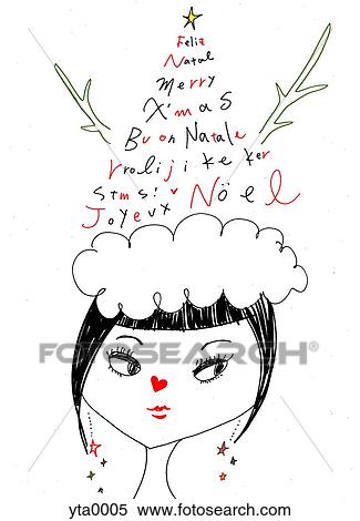 A Christmas character View Large Illustration Stock Illustration - A Christmas character. Fotosearch