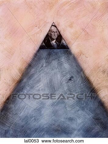 Drawing - A collage image with George Washington. Fotosearch