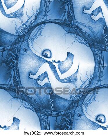 A contemporary painting of a collection of un-born children View Large Illustration Stock Illustration - A contemporary painting of a collection of un-born children. Fotosearch