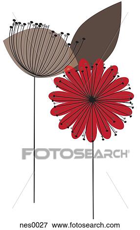 A decorative flower illustration View Large Illustration Stock Illustration - A decorative flower illustration. Fotosearch