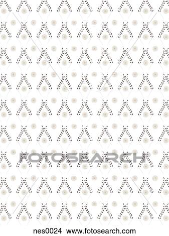 A decorative pattern consisting of leaf type shapes in shades of taupe View Large Illustration Stock Illustration - A decorative pattern consisting of leaf type shapes in shades of taupe. Fotosearch