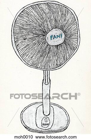 A drawing of a fan View Large Illustration Clipart - A drawing of a fan. Fotosearch
