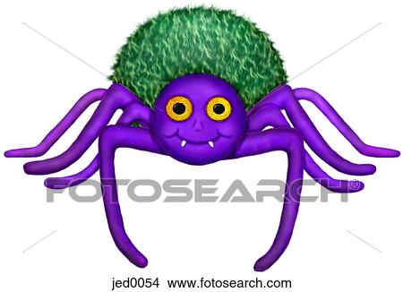 Stock Illustration - A friendly looking spider. Fotosearch