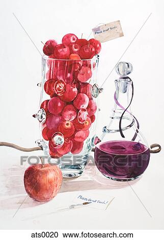 A painting of fruits and wine View Large Illustration Clipart - A painting of fruits and wine. Fotosearch