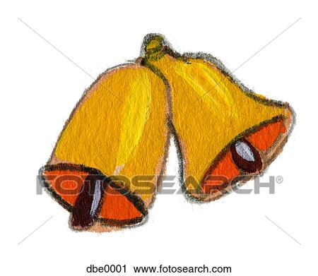A pair of bells View Large Illustration Clip Art - A pair of bells. Fotosearch