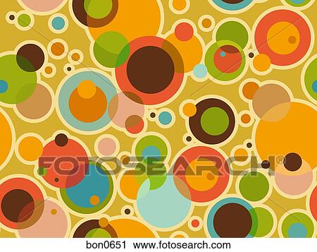 Clip Art - A pattern created with circle of color. Fotosearch