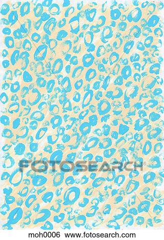 A pattern of blue leopard spots View Large Illustration Stock Illustration - A pattern of blue leopard spots. Fotosearch
