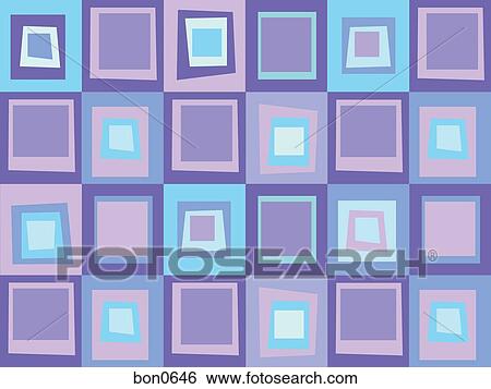 A pattern of purple and blue tiles View Large Illustration Stock Illustration - A pattern of purple and blue tiles. Fotosearch