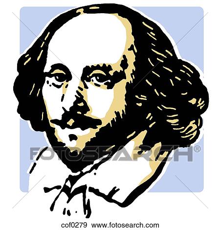 A portrait drawing of Shakespeare View Large Illustration Stock Illustration - A portrait drawing of Shakespeare. Fotosearch