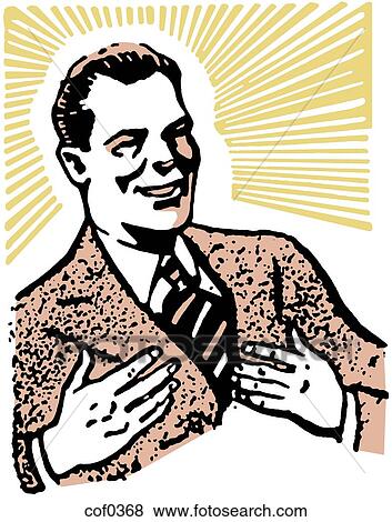 A stylized drawing of a man dressed in a business suite View Large Illustration Stock Illustration - A stylized drawing of a man dressed in a business suite. Fotosearch
