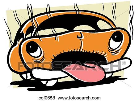 A tired and worn out car View Large Illustration Stock Illustration - A tired and worn out car. Fotosearch
