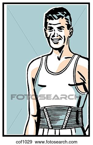 A vintage print of an athlete View Large Illustration Stock Illustration - A vintage print of an athlete. Fotosearch