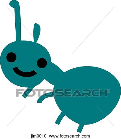 An ant View Large Illustration Clipart - An ant. Fotosearch