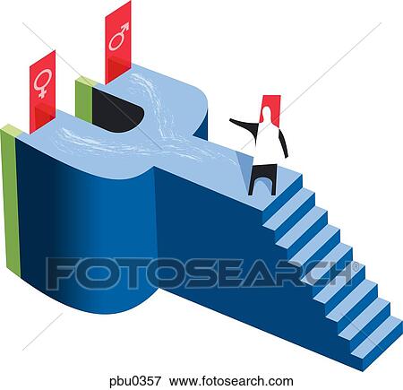 An illustration of a figure standing at a fork in the road. One directing to a male symbol and the other a female symbol View Large Illustration Stock Illustration - An illustration of a figure standing at a fork in the road. One directing to a male symbol and the other a female symbol. Fotosearch