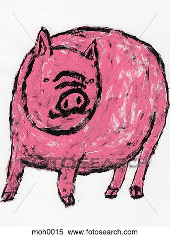 An illustration of a pig View Large Illustration Stock Illustration - An illustration of a pig. Fotosearch