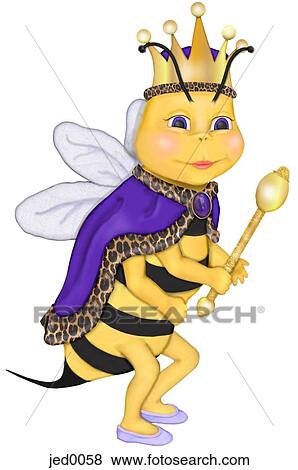 An illustration of a Queen Bee View Large Illustration Stock Illustration - An illustration of a Queen Bee. Fotosearch
