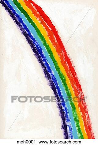 Clip Art - An illustration of a rainbow. Fotosearch