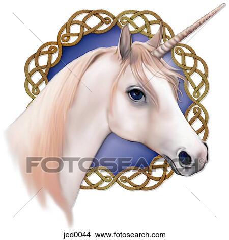 An illustration of a Unicorn with a Celtic background View Large Illustration Stock Illustration - An illustration of a Unicorn with a Celtic background. Fotosearch