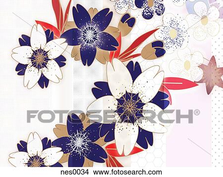 Stock Illustration - An illustration of flowers. Fotosearch