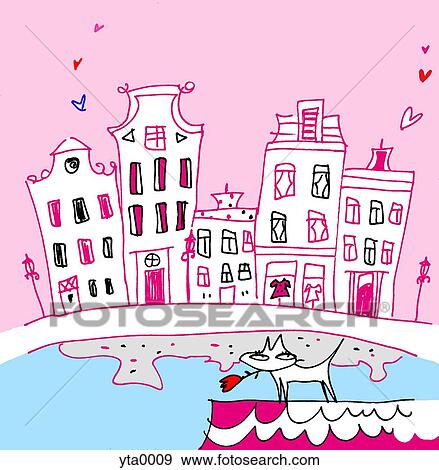 An urban landscape View Large Illustration Stock Illustration - An urban landscape. Fotosearch