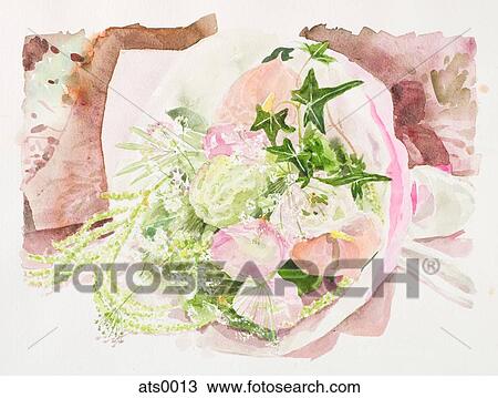 Bouquet of flower View Large Illustration Drawing - Bouquet of flower. Fotosearch
