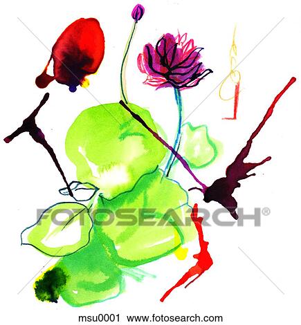Clip Art - Colourful flowers. Fotosearch