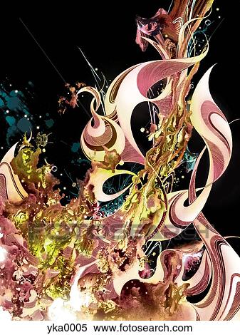 Stock Illustration - Explosion of pattern. Fotosearch