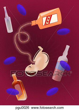 Foetus surrounded by alcohol drinks and drugs View Large Illustration Stock Illustration - Foetus surrounded by alcohol drinks and drugs. Fotosearch