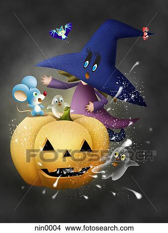 Halloween pumpkin with person View Large Illustration Stock Illustration - Halloween pumpkin with person. Fotosearch