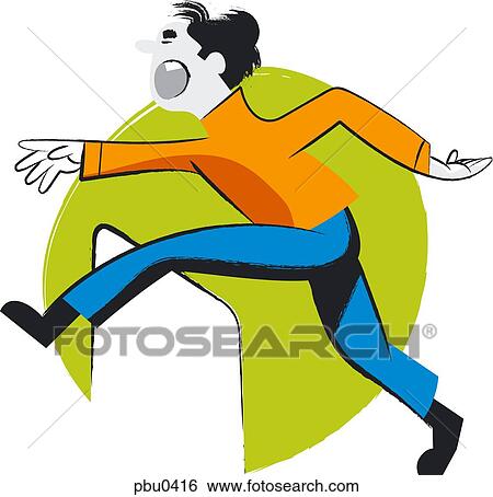 Man jumping over hurdle View Large Illustration Stock Illustration - Man jumping over hurdle. Fotosearch